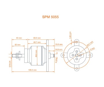 Spektrum Avian 5055-650Kv Outrunner Brushless Motor