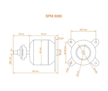 Spektrum Avian 8085-160Kv Outrunner Brushless Motor