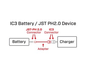 Spektrum Adapter: IC3 Battery / JST PH2.0 Device