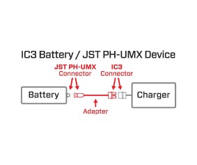 Spektrum Adapter: IC3 Battery / JST PH-UMX Device