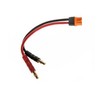 Spektrum Adapter: IC3 Battery / 4mm Male Bullets 6 13AWG