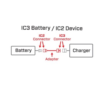 Spektrum Adapter: IC3 Battery / IC2 Device; 6