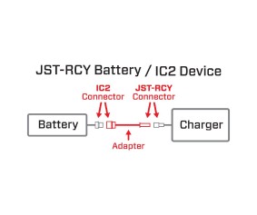 Spektrum Adapter: IC2 Device / JST - RCY Battery