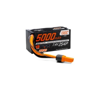 Spektrum 5000mAh 2S4P 7.4V Smart Pro Drag LiPo 130C IC5