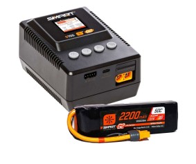 Spektrum Smart Powerstage 3S Air Bundle: G2 2200mAh 3S LiPo IC3 & S155 Charger