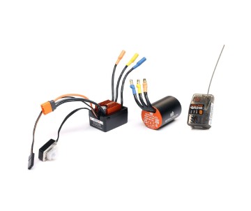 Spektrum Smart BL ESC / Motor / RX Combo: 1/12 Losi NASCAR AWD RC Racecar