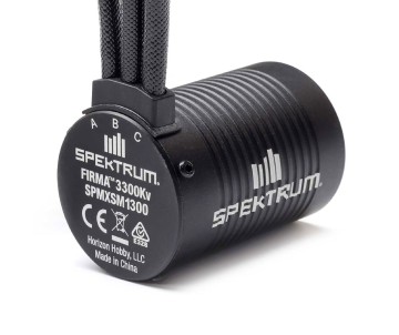 Spektrum Firma 3652 3300Kv 4-Pole Brushless Motor: 3.175mm