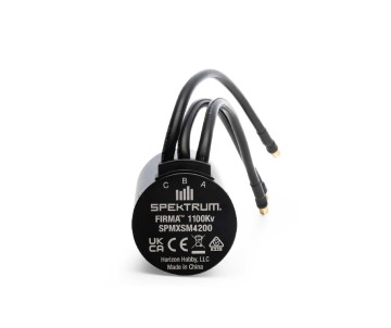 Spektrum Firma 5687 1100KV 4-Pole Brushless Motor: 8mm