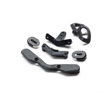 TLR Shock Tower Guards, Up Wing Mt, Spur Shield: 22X