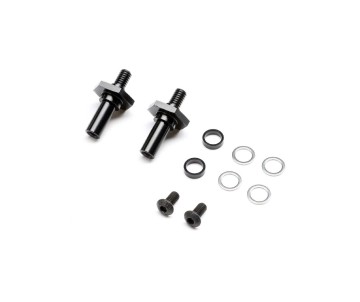 TLR Front Axle, Aluminum (2): 22X