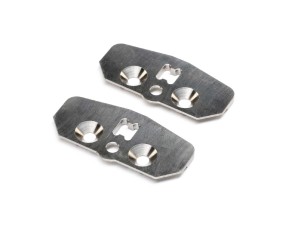 TLR Skid Plate, Adjustable Chassis, +1, Titanium (2): 8X 2.0 TLR Skid Plate, Adjustable Chassis, +1, Titanium (2): 8X 2.0