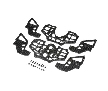 TLR Chassis Set, Carbon Fiber: LMT, TTLMT