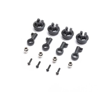 TLR Shock Rod Ends (4): LMT