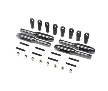 TLR LwrShck Mount 4-Link BarSet, 13.5 (4): LMT, TTLMT