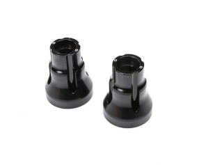 TLR Rear Axle Mount Set,0 Deg,AL, BLK: LMT, TTLMT