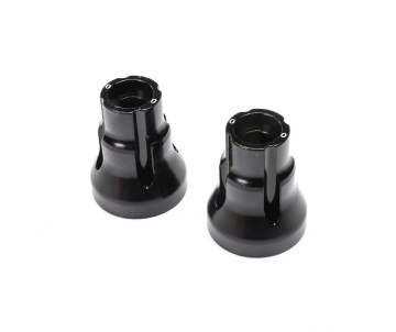 TLR Rear Axle Mount Set,0 Deg,AL, BLK: LMT, TTLMT