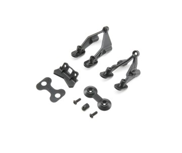 TLR Rear Wing Stay & Washers: 22 4.0