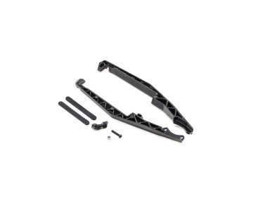 TLR Mud Guard Set, Stiffezel, w/Fan Mount: 22T 4.0