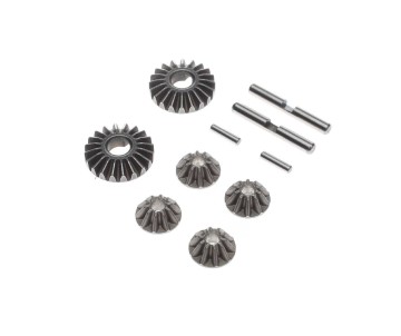 TLR Gear Set, G2 Gear Diff, Metal: 22