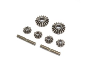 TLR Diff Gear & Cross Pin Set, Metal: 22X-4