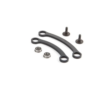 TLR Steering Rack Set w/Bearings, Short/Long: SCTE 3.0
