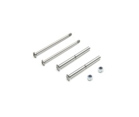 TLR Front Hinge Pin and King Pin Set, Polished: All 22