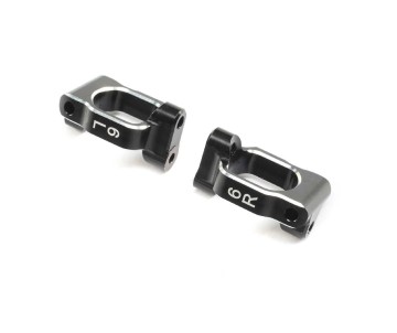 TLR Caster Block Set, 6 deg, Aluminum: 22X-4