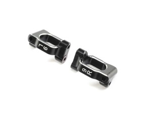 TLR Caster Block Set, 9 deg, Aluminum: 22X-4