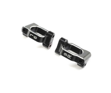 TLR Caster Block Set, 9 deg, Aluminum: 22X-4