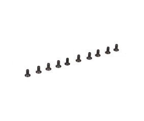 TLR Flat Head Screws, M2.5 x 6mm (10)