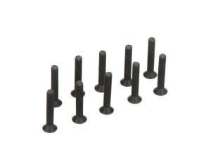 TLR Flat Head Screws, M3 x 18mm (10)
