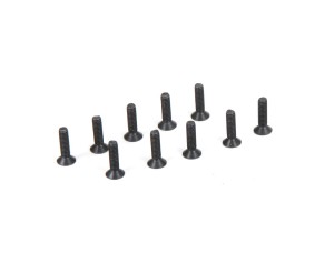 TLR Flat Head Screws, M2.5 x 10mm (10)