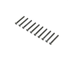 TLR Flat Head Screws, M3 x 30mm (10)