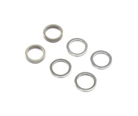 TLR Axle Spacer Set, 2x1.3mm(2), 4x0.5mm (4)