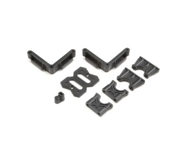 TLR Center Diff Mount, Battery Mount: 8XE
