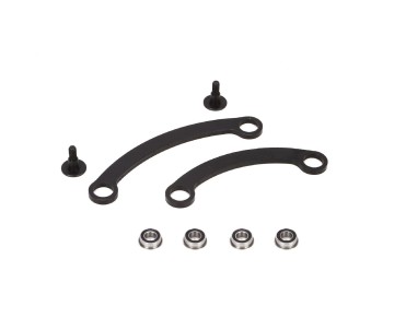 TLR Steering Rack Set w/Bearings, Short/Long: 8B 3.0