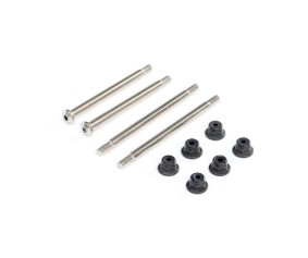 TLR Outer Hinge Pins, 3.5mm, Electro Nickel (2): 8X