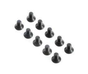 TLR Flat Head Screws, M4x8mm (10)
