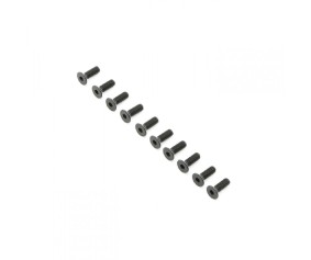 TLR Flat Head Screws, M4x12mm (10)