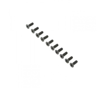 TLR Flat Head Screws, M4x12mm (10)