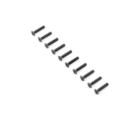 TLR Flat Head Screws, M4x20mm (10)