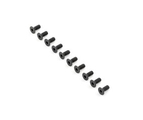 TLR Flat Head Screws, M5x12mm (10)