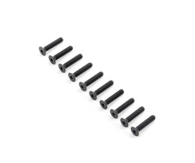 TLR Flat Head Screws, M5x25mm (10)