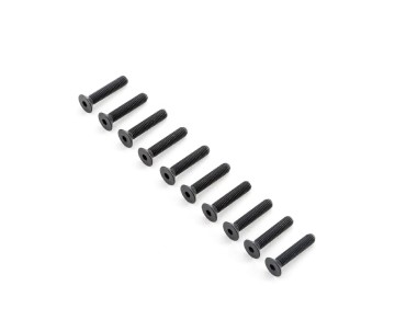 TLR Flat Head Screws, M5x25mm (10)