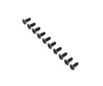 TLR Flat Head Screws, M6x16mm (10)