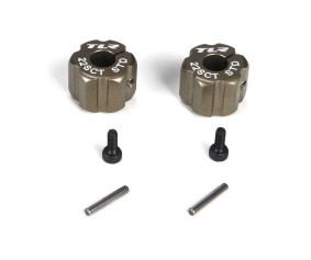 TLR Rear Hex, Standard Width, Aluminum: 22SCT