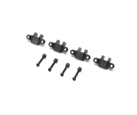 TLR Lower Shock Mount, Aluminum, Black(4): Mini LMT TLR Lower Shock Mount, Aluminum, Black(4): Mini LMT