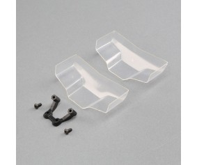 TLR Low Front Wing, Clear, with Mount (2)