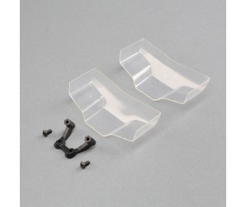 TLR Low Front Wing, Clear, with Mount (2)