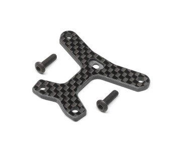 TLR Carbon Front Top Brace, Medium Flex: 22X-4